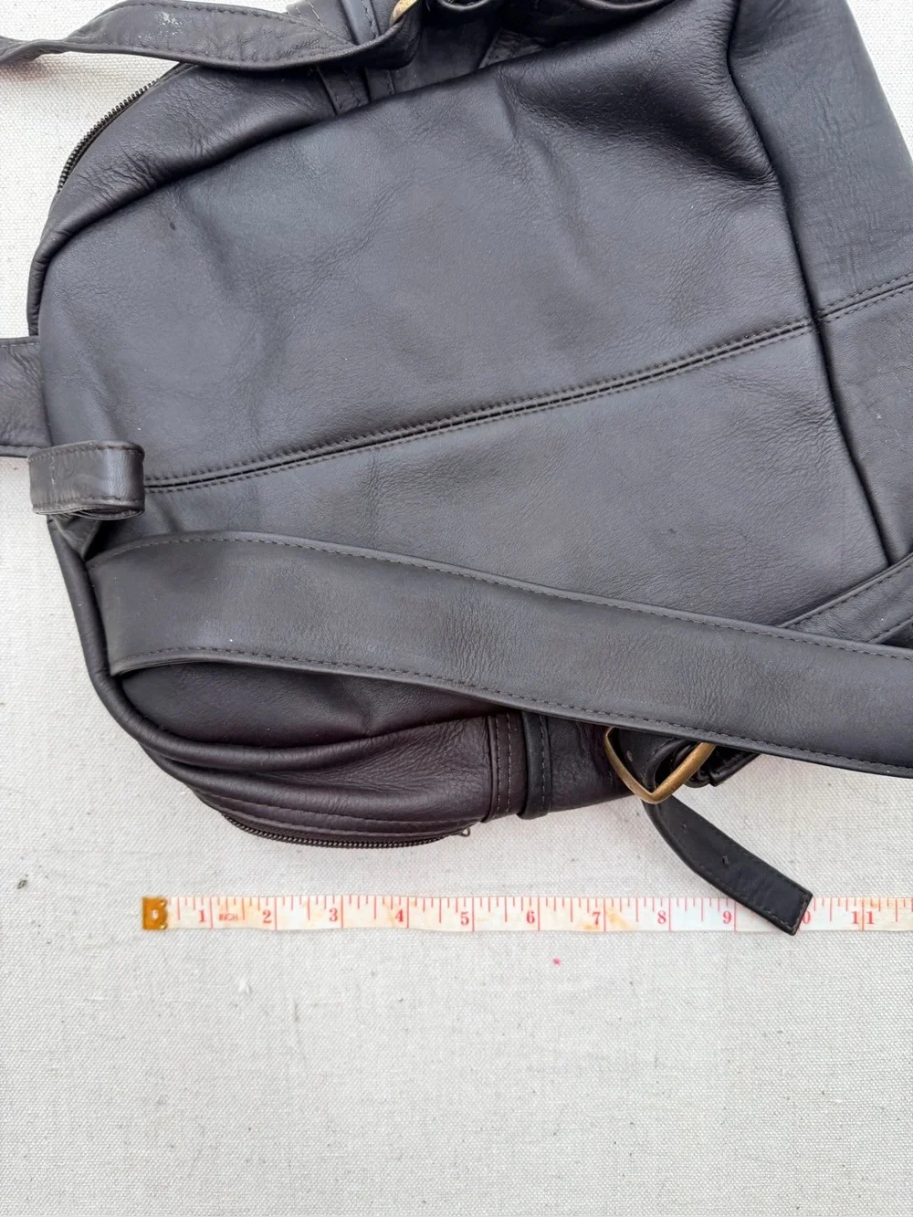 Le Donne Leather Men's Backpack - Black